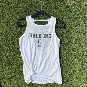 Cute workout tank - unique open back